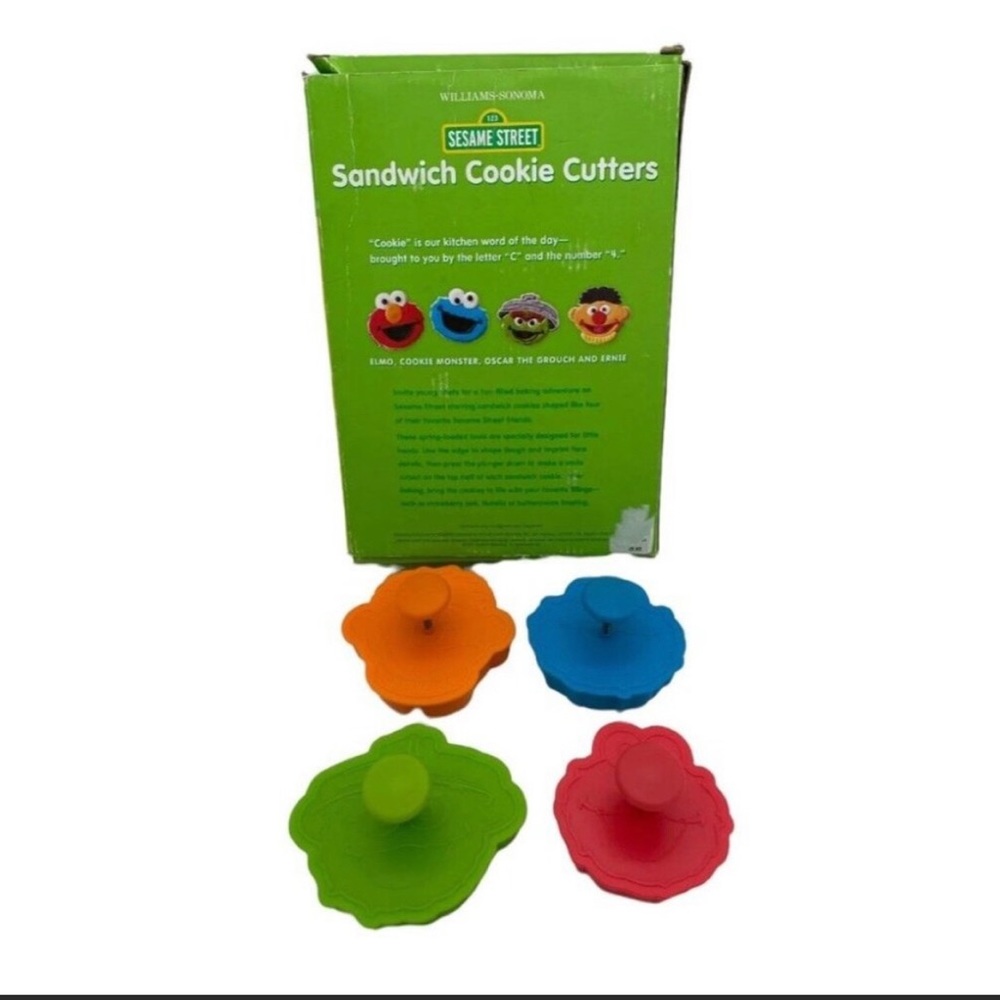Williams Sanoma Sesame Street Sandwich Cookie Cutters